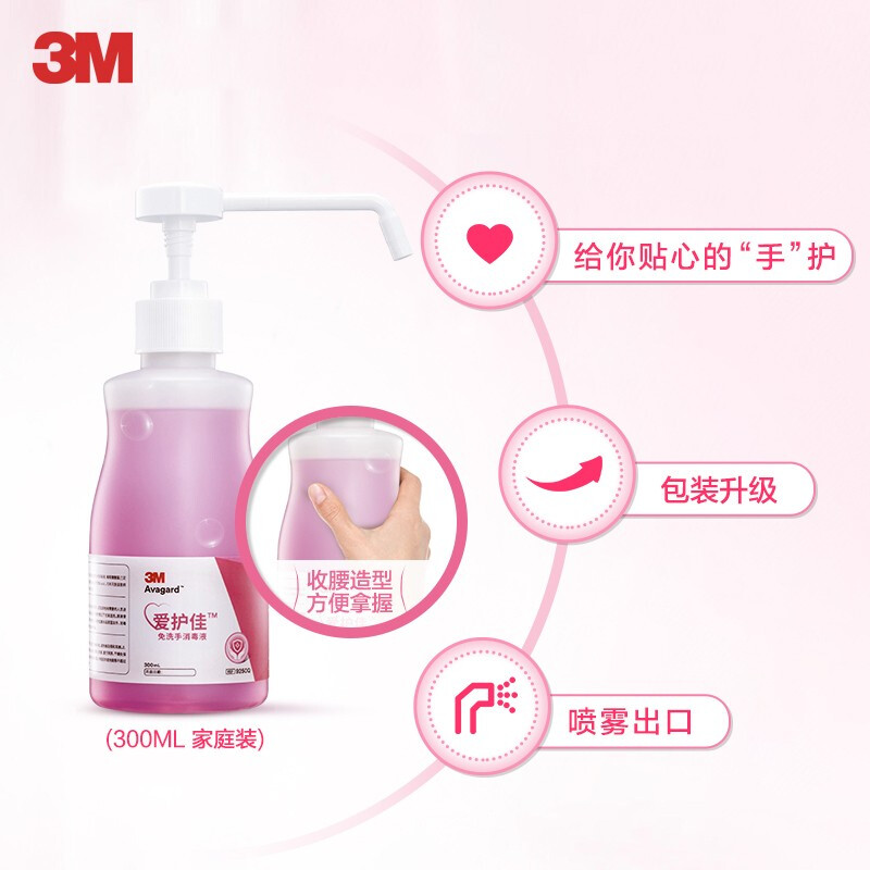 3M爱护佳9250P免洗手消毒液图片3