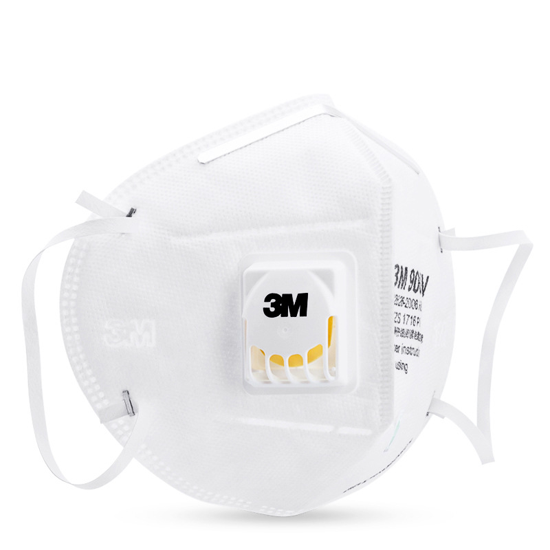 3M9001V折叠式带阀颗粒物防护口罩图片4